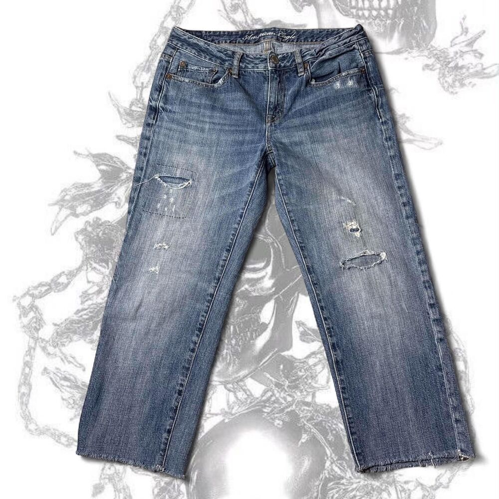 American-eagle Women's Blue and Navy Jeans